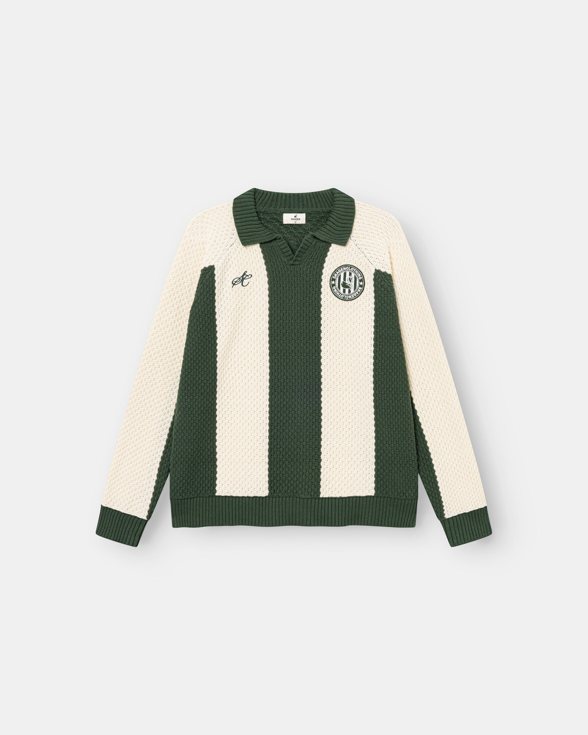 SC Football Knit Green/beige